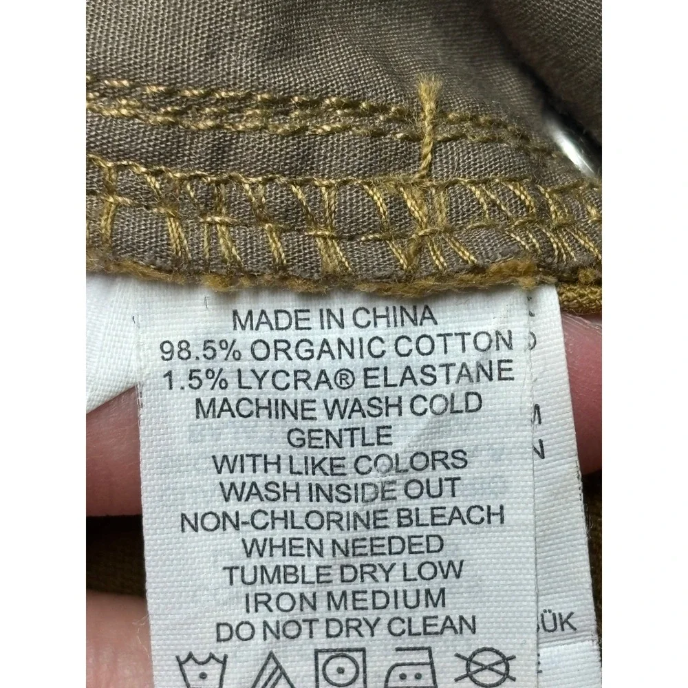 prAna Saxton PantS Corduroy  33x30 Brown Organic Cotton Straight Leg
